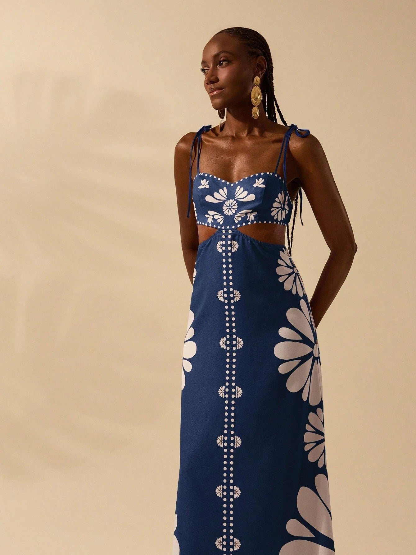 Vestido Azul Mediterrâneo