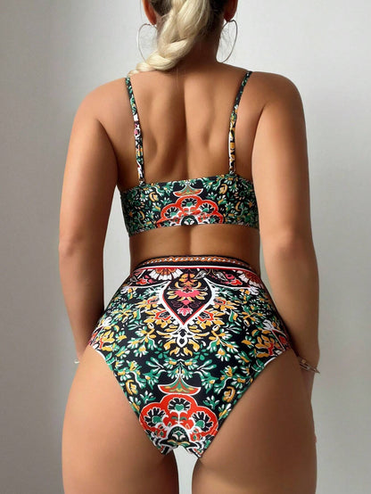 Tropical Bloom – Biquíni Floral com Bojo Acolchoado BelleBoo