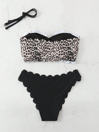 Savage Halter – Biquíni Leopardo com Top Halter BelleBoo