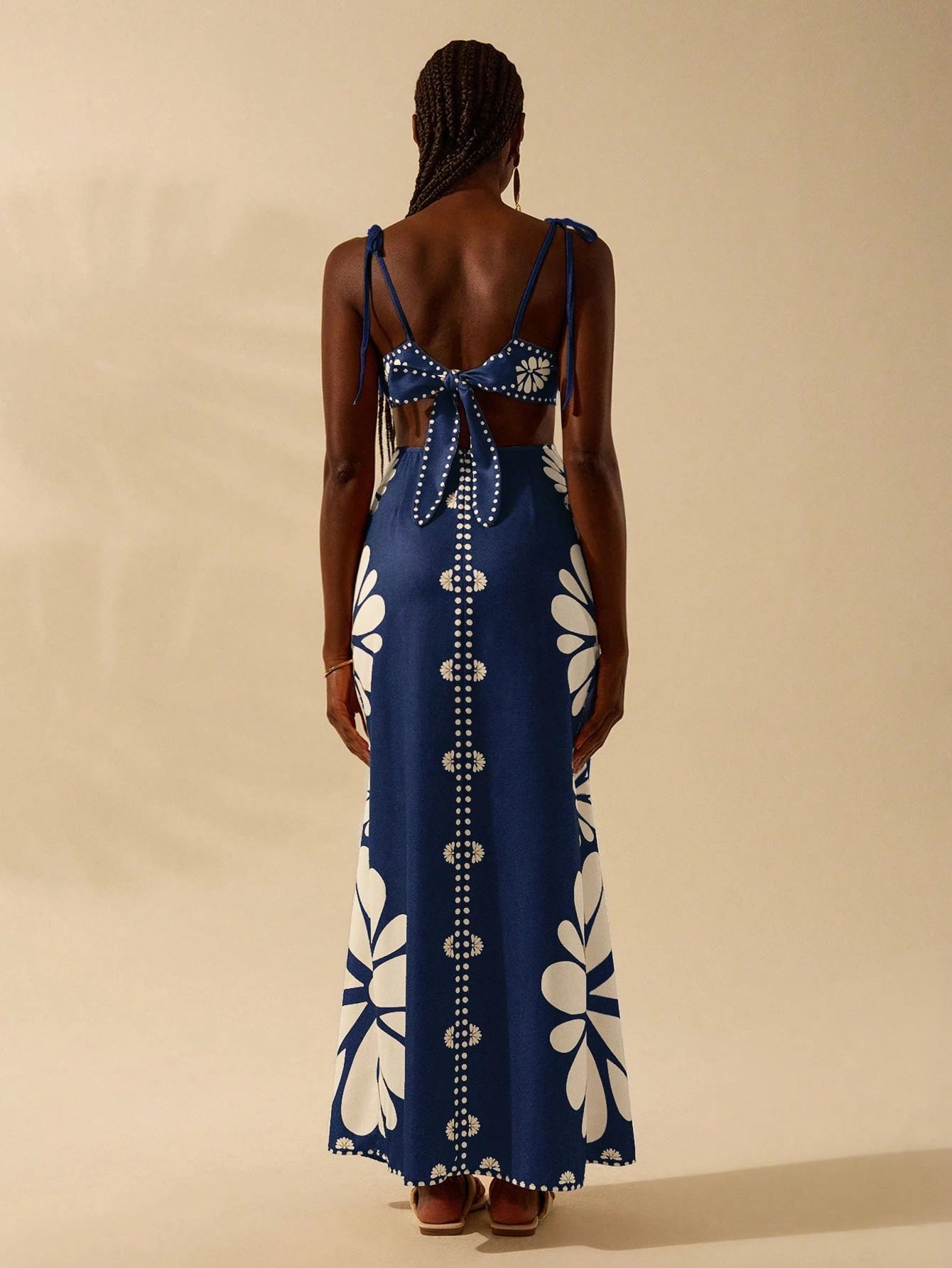 Vestido Azul Mediterrâneo