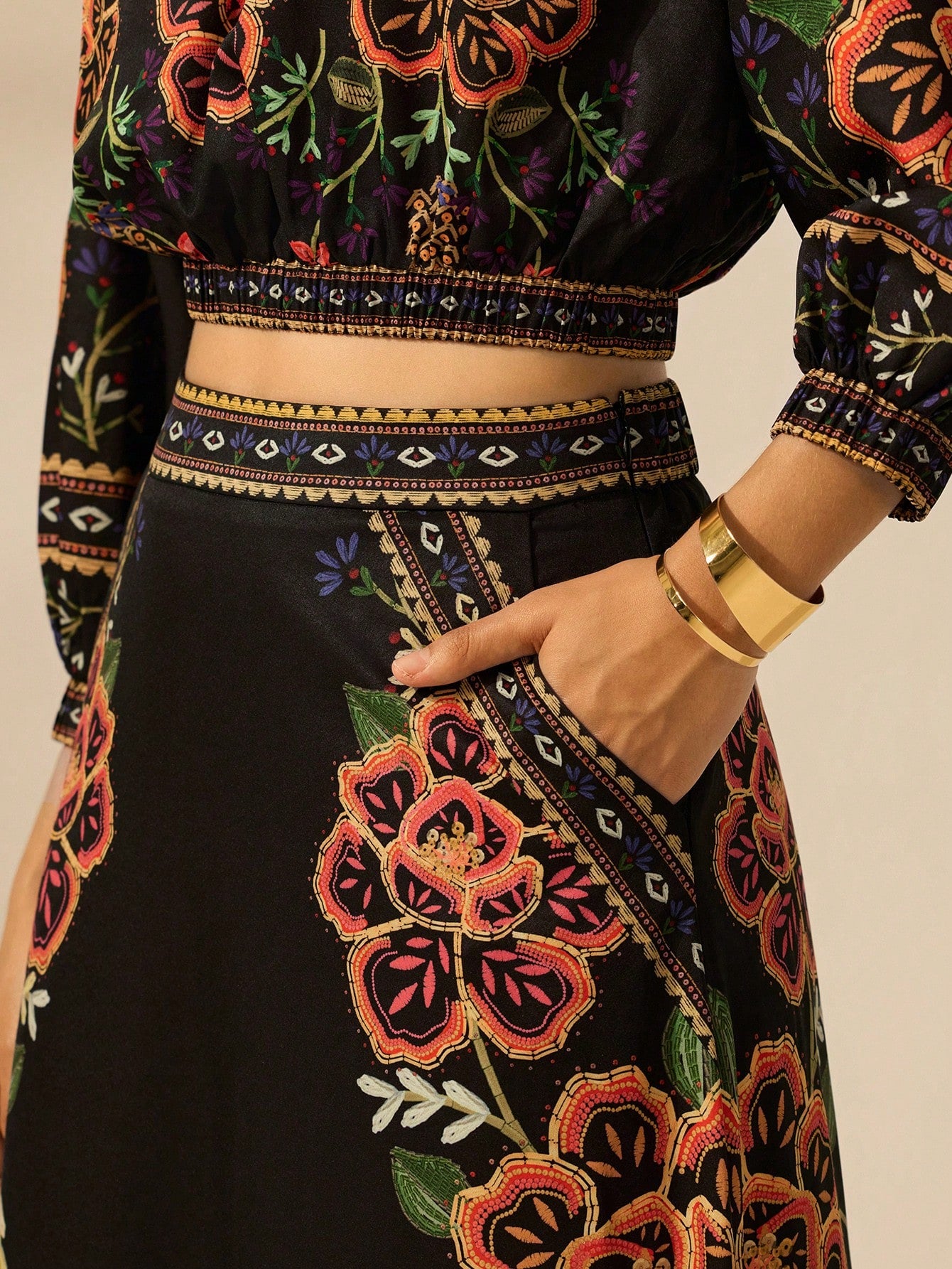 Saia A-line Pétala de Luz