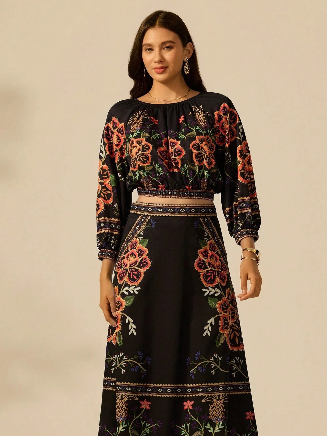 Saia A-line Pétala de Luz