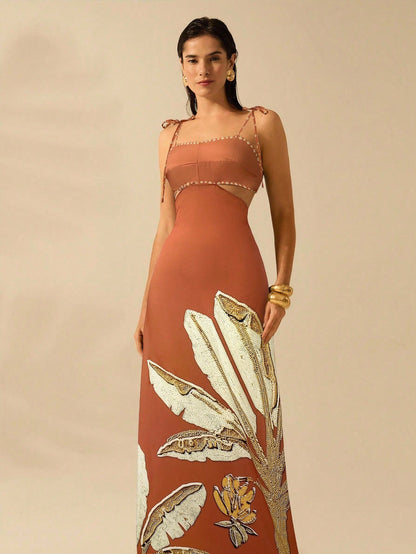 Vestido Longo Aurora Rosé