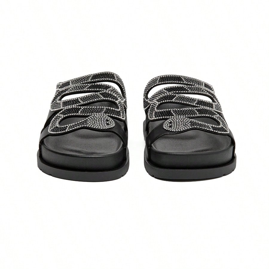 Sandália Riviera Shine – Rasteirinha com Strass Easy Slip BelleBoo©