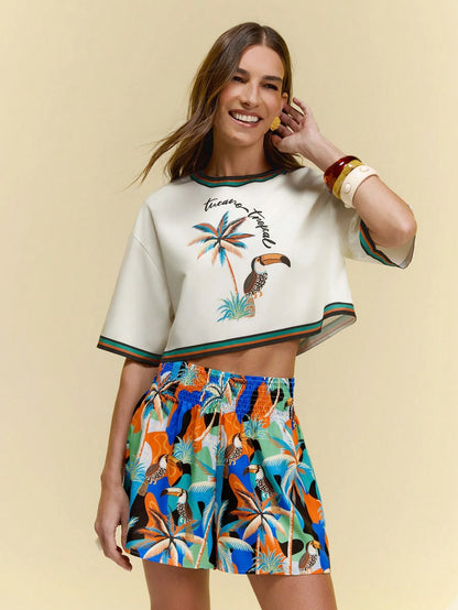 Top Cropped Mistério de Seda