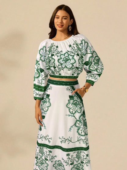 Saia A-line Pétala de Luz