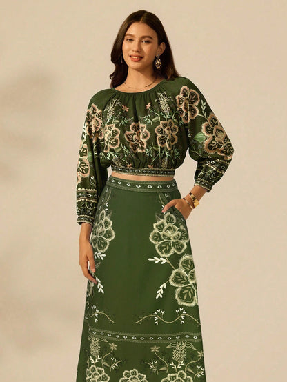 Saia A-line Pétala de Luz