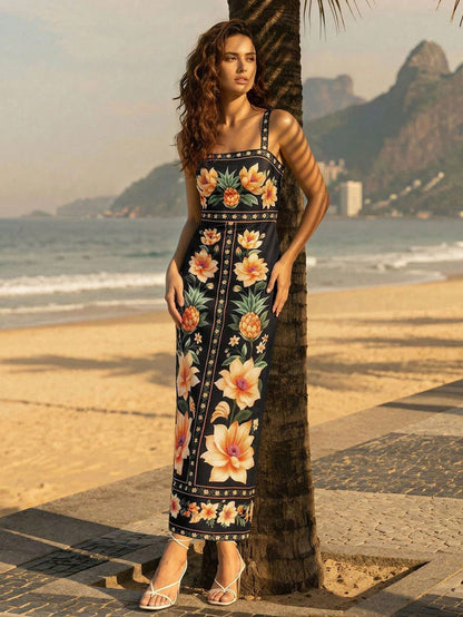 Vestido Longo Jardim Secreto