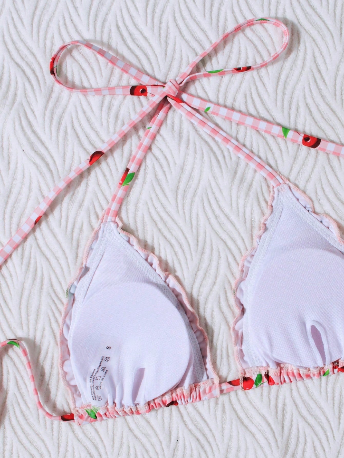 Cherry Bliss – Biquíni Triângulo com Babados BelleBoo