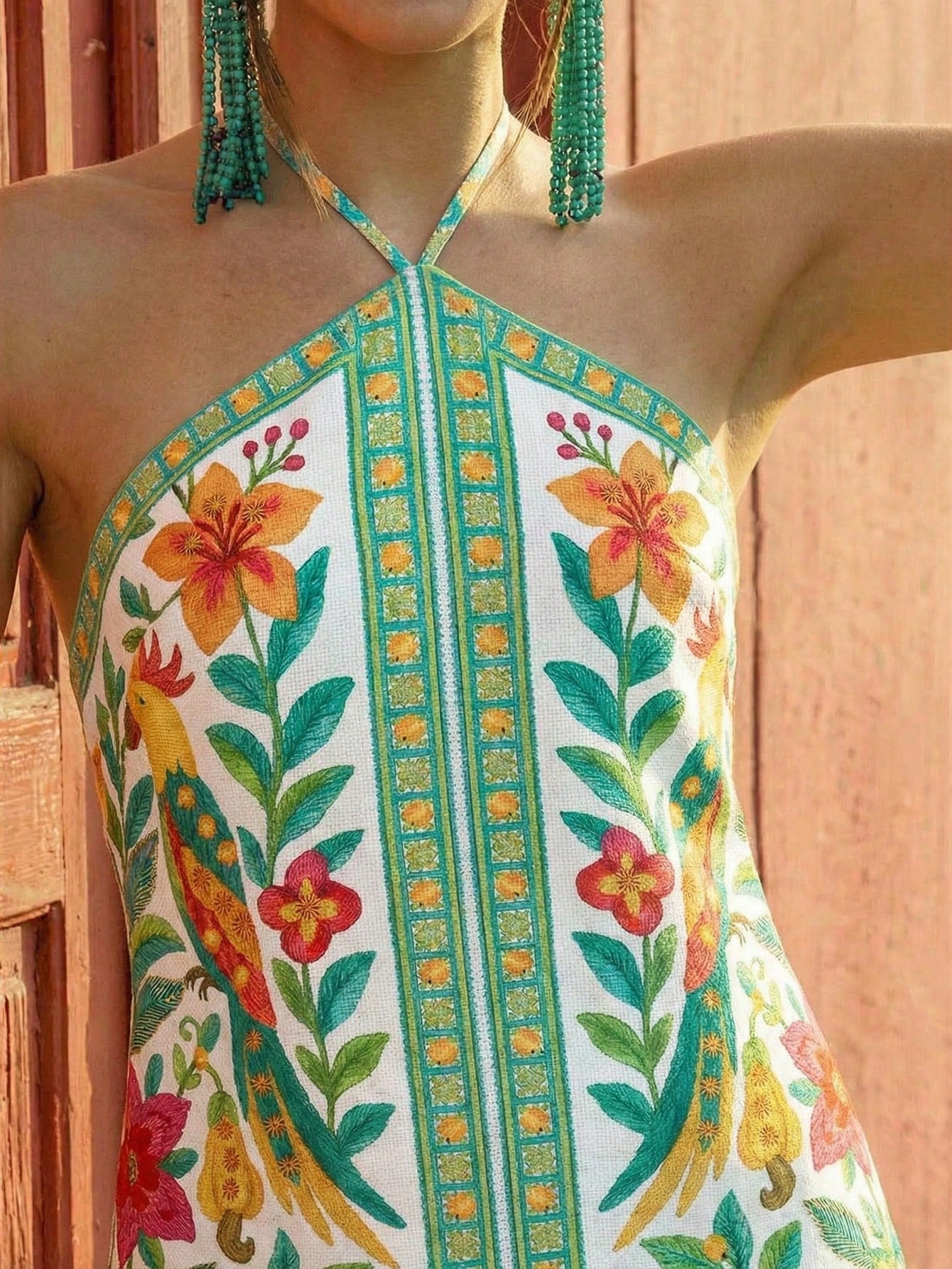 Vestido Praia em Flor