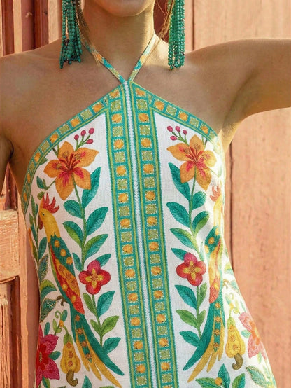 Vestido Praia em Flor